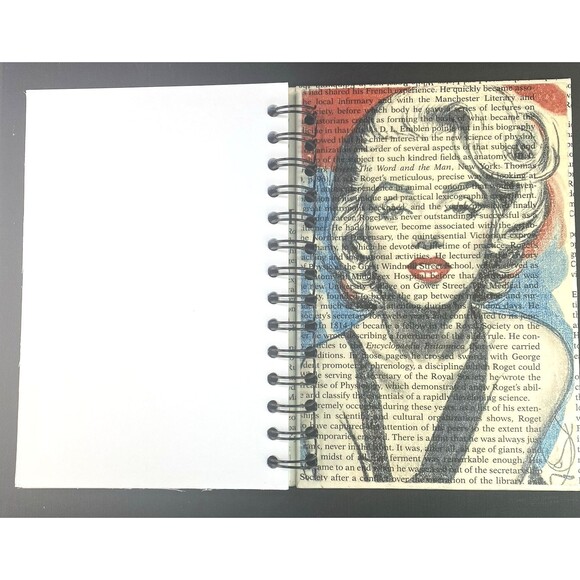 Journal Unique Marilyn Monroe Design Handmade Upcycled Spiral Notebook 200 Pages - Picture 3 of 5